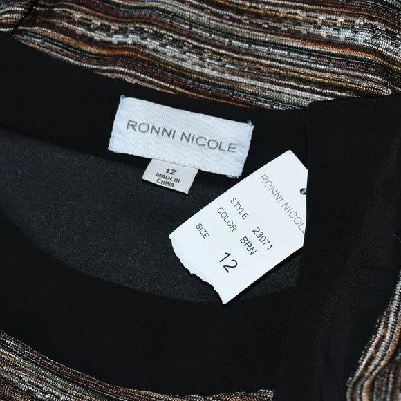 Ronni Nicole Multicolored Dress NWT - Picture 3 of 3